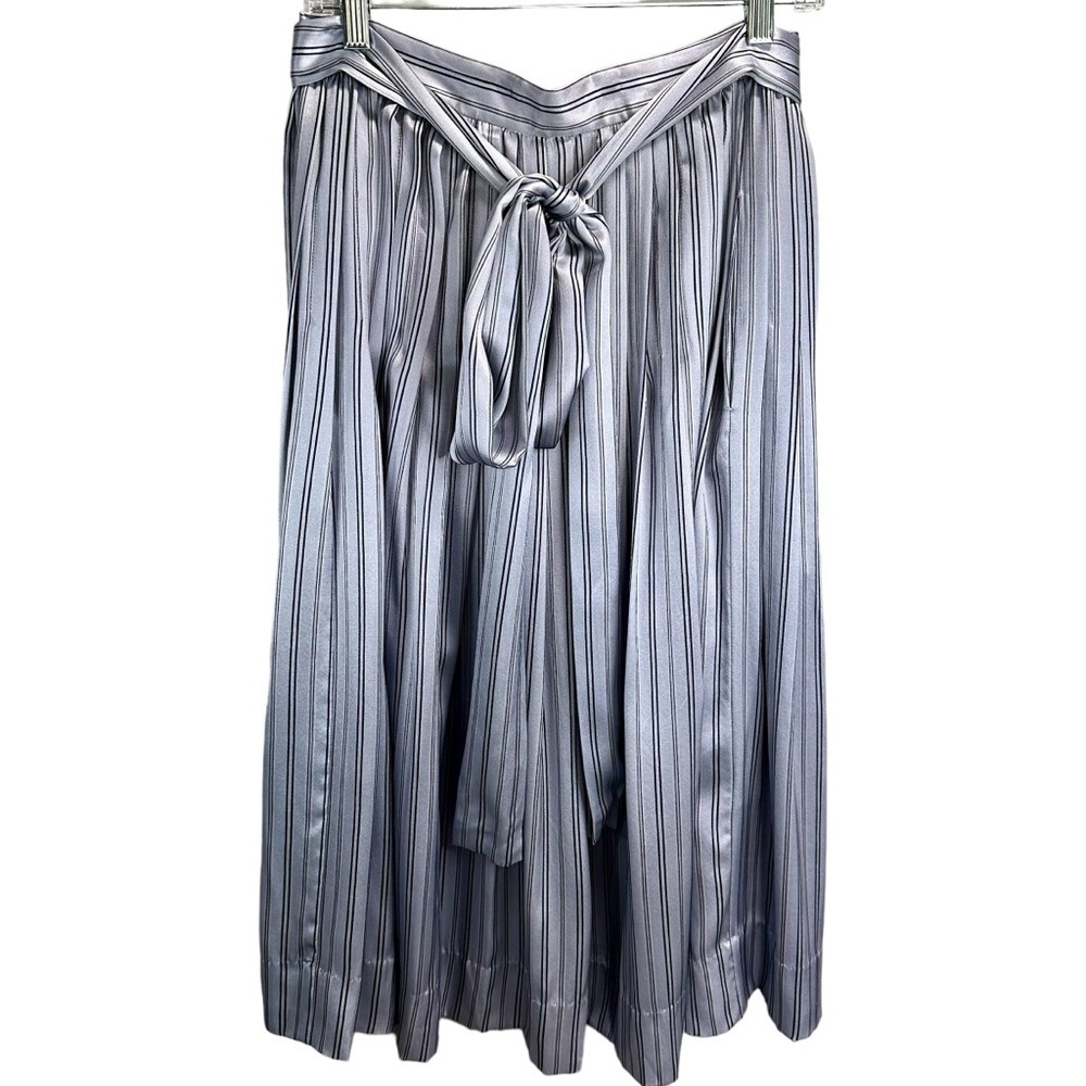 Jill Stuart Striped Silk Pleated Chloe Skirt - Picture 5 of 8
